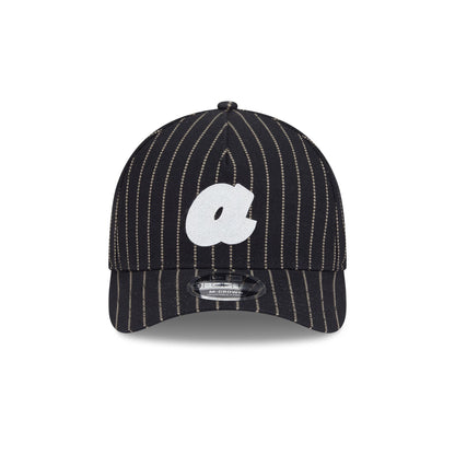 Atlanta Braves Dotted Pinstripe 9FORTY M-Crown A-Frame Adjustable Hat