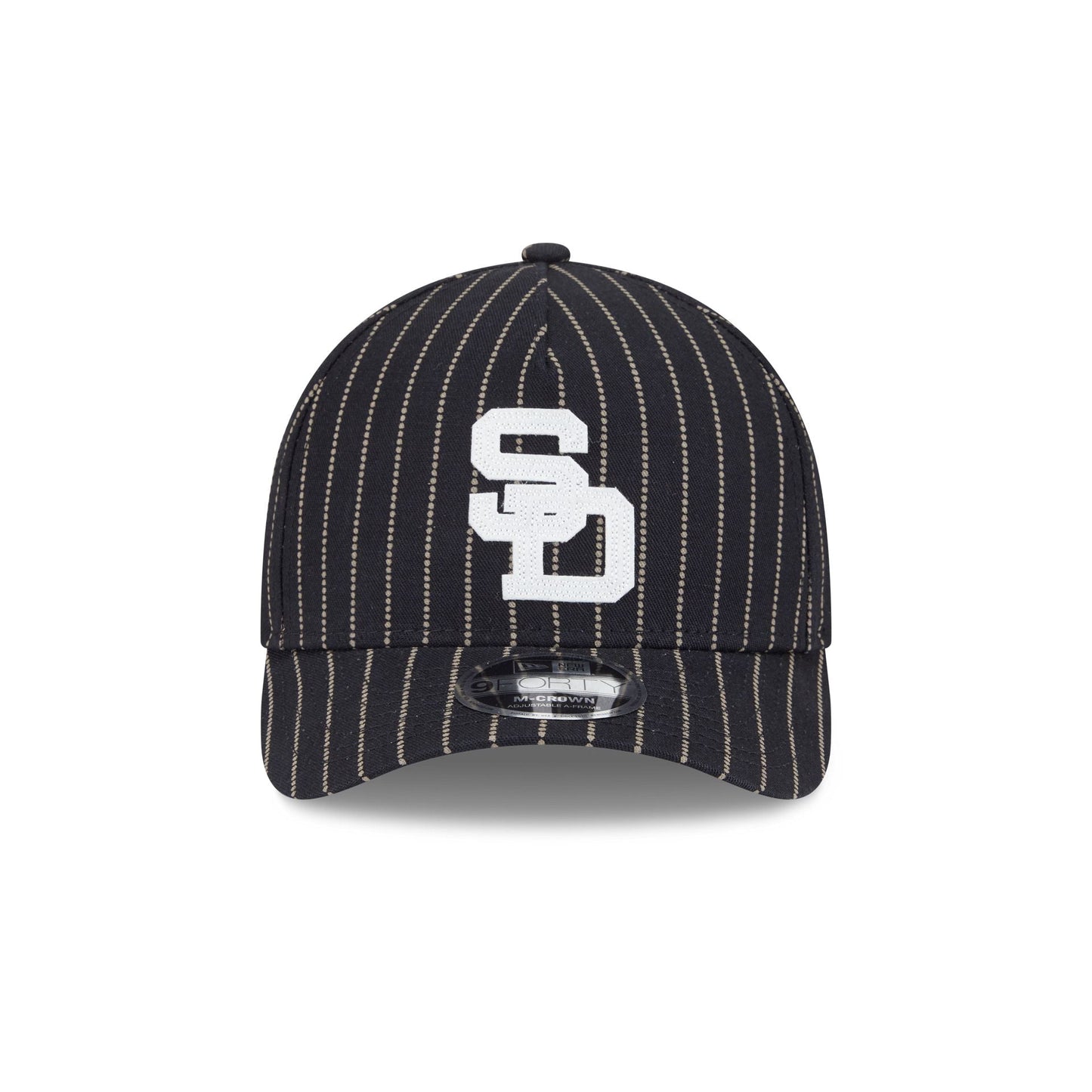San Diego Padres Dotted Pinstripe 9FORTY M-Crown A-Frame Adjustable Hat
