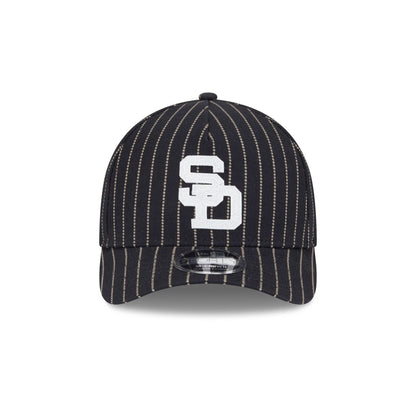 San Diego Padres Dotted Pinstripe 9FORTY M-Crown A-Frame Adjustable Hat