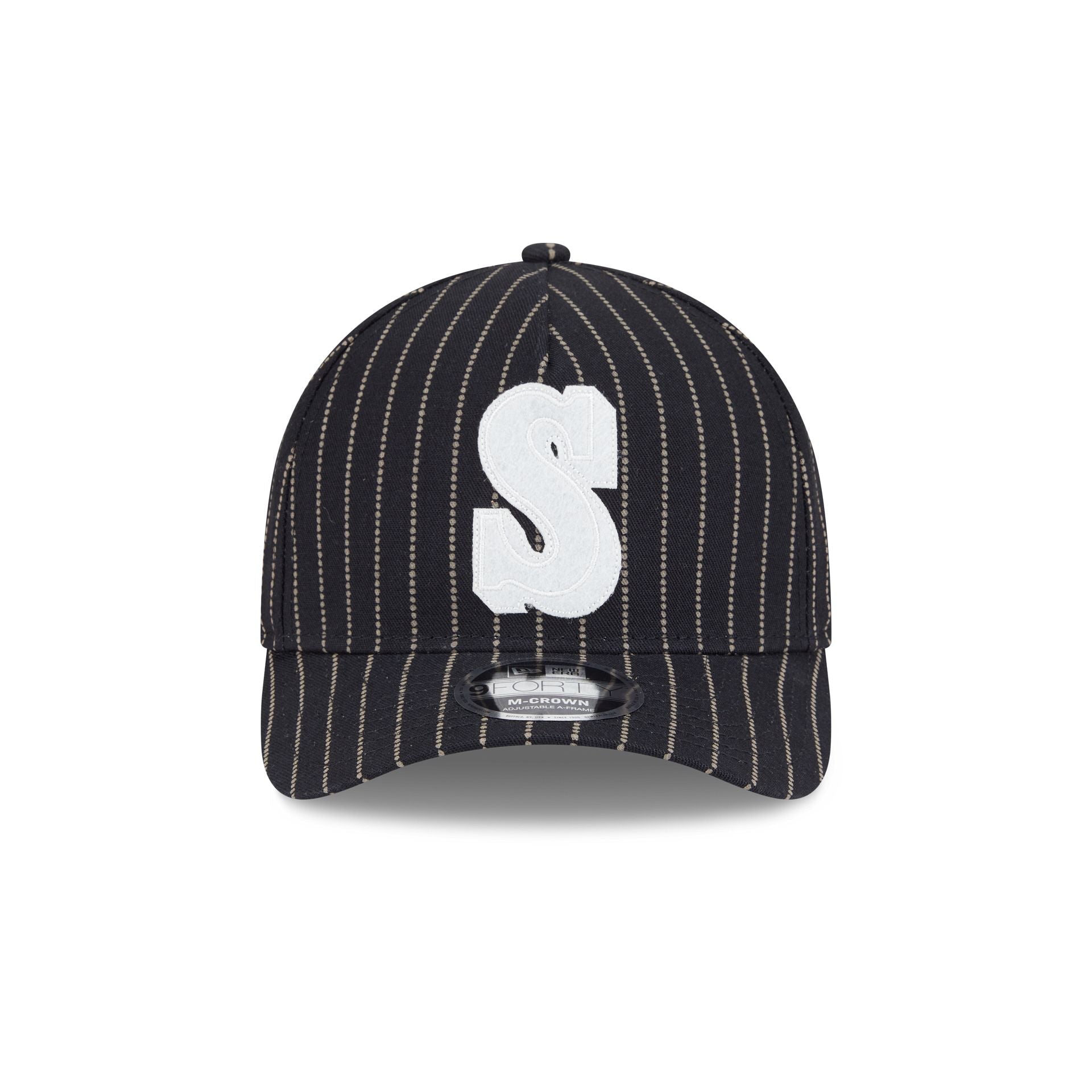 Seattle Mariners Dotted Pinstripe 9FORTY M-Crown A-Frame Adjustable Hat