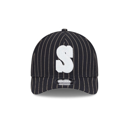 Seattle Mariners Dotted Pinstripe 9FORTY M-Crown A-Frame Adjustable Hat