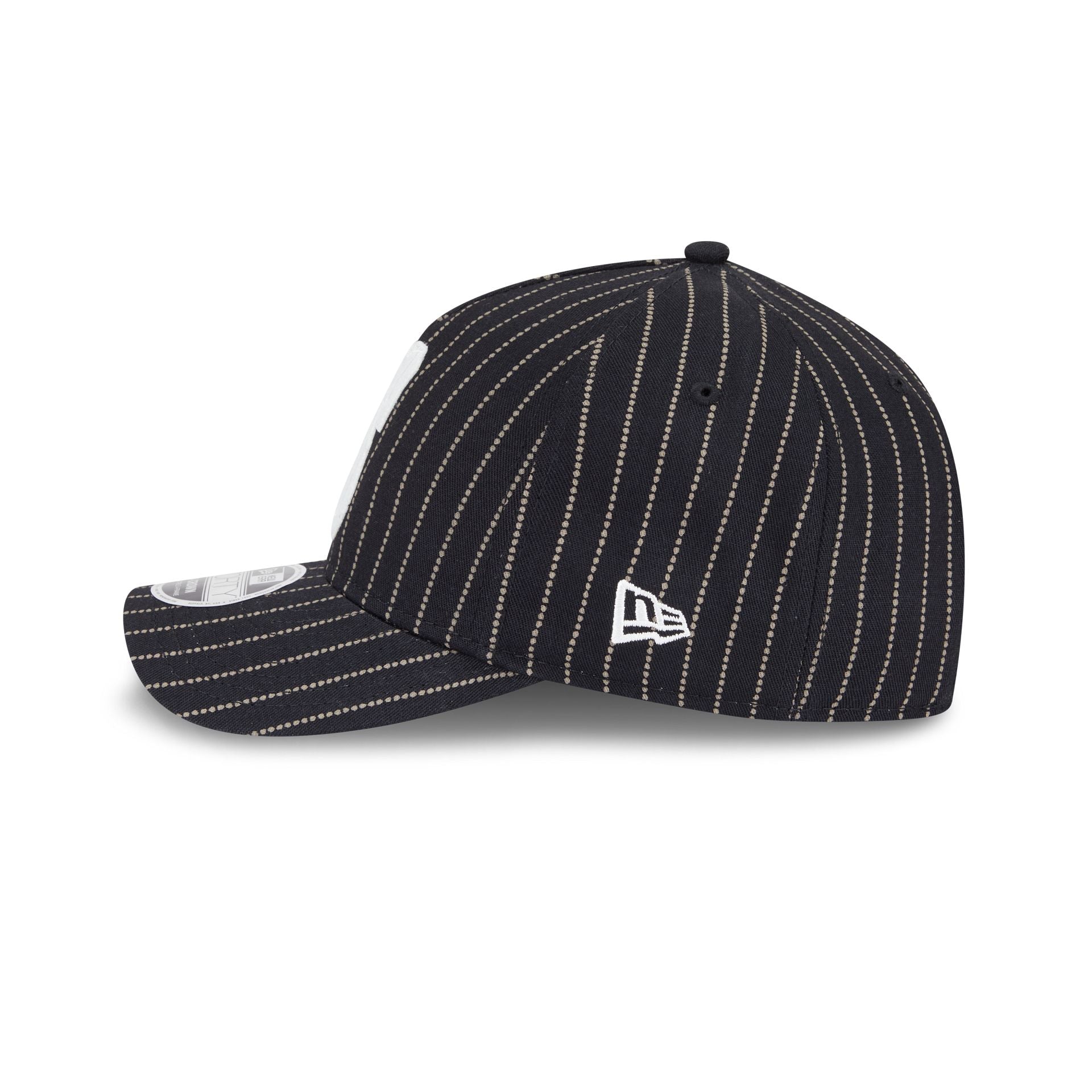 Seattle Mariners Dotted Pinstripe 9FORTY M-Crown A-Frame Adjustable Hat