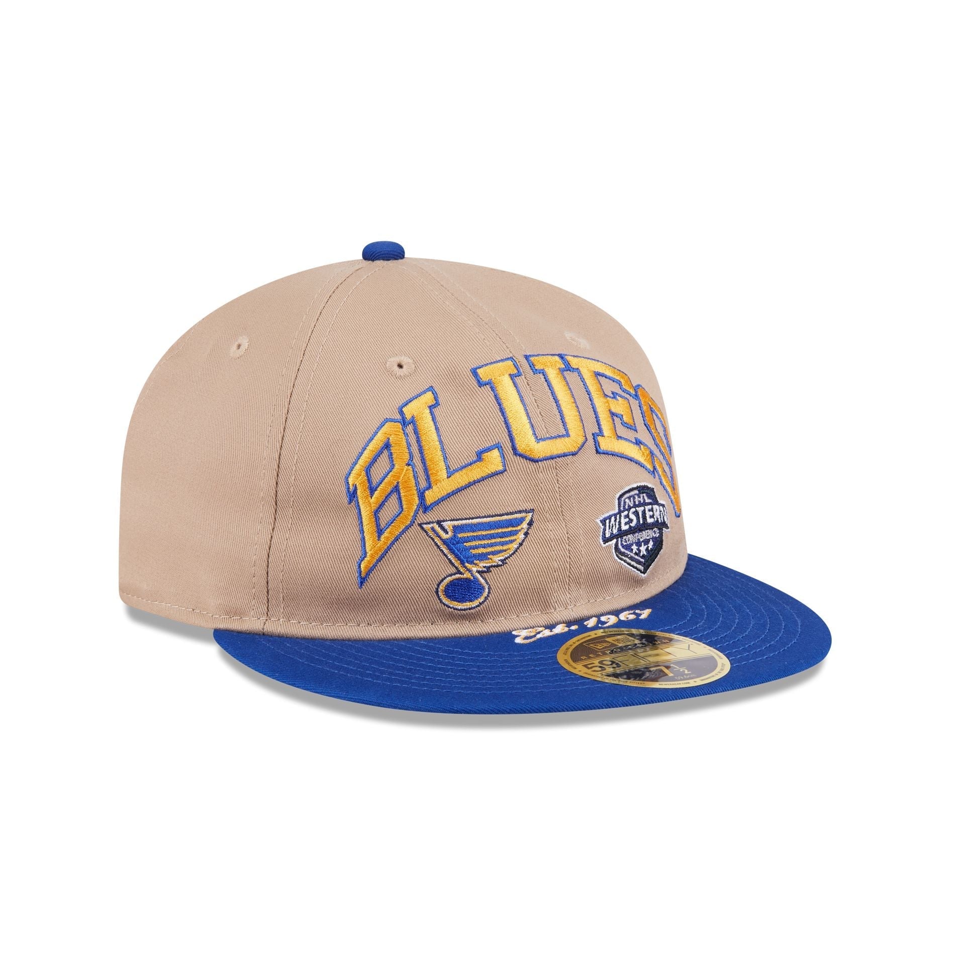 St. Louis Blues Camel Retro Crown 59FIFTY Fitted Hat