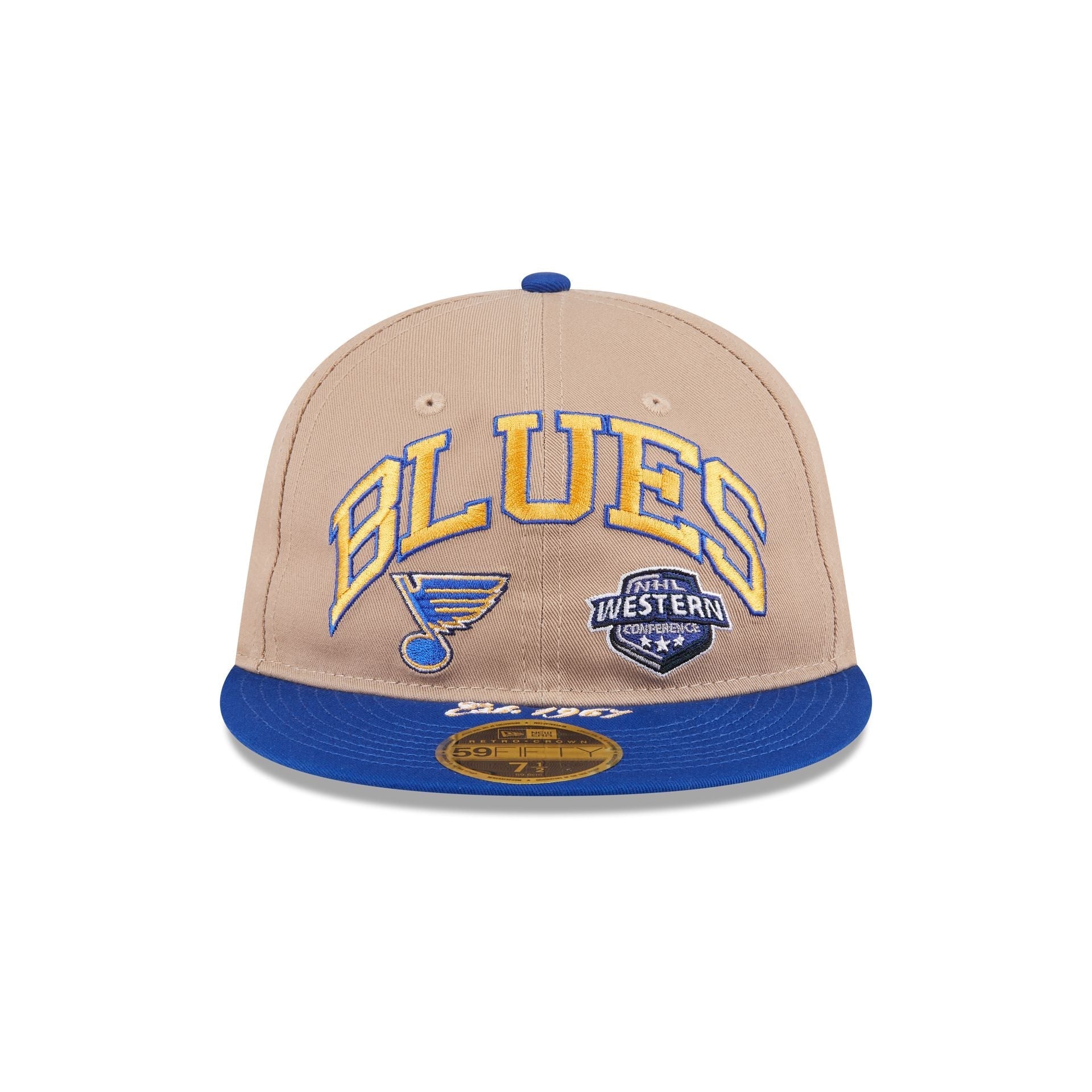 St. Louis Blues Camel Retro Crown 59FIFTY Fitted Hat