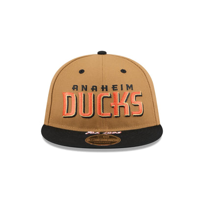 Anaheim Ducks Wheat Retro Crown 9FIFTY Snapback Hat