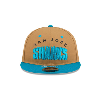 San Jose Sharks Wheat Retro Crown 9FIFTY Snapback Hat