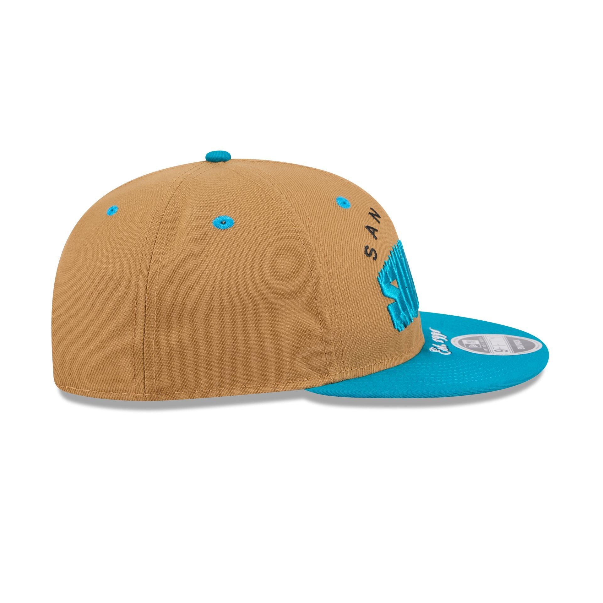 San Jose Sharks Wheat Retro Crown 9FIFTY Snapback Hat
