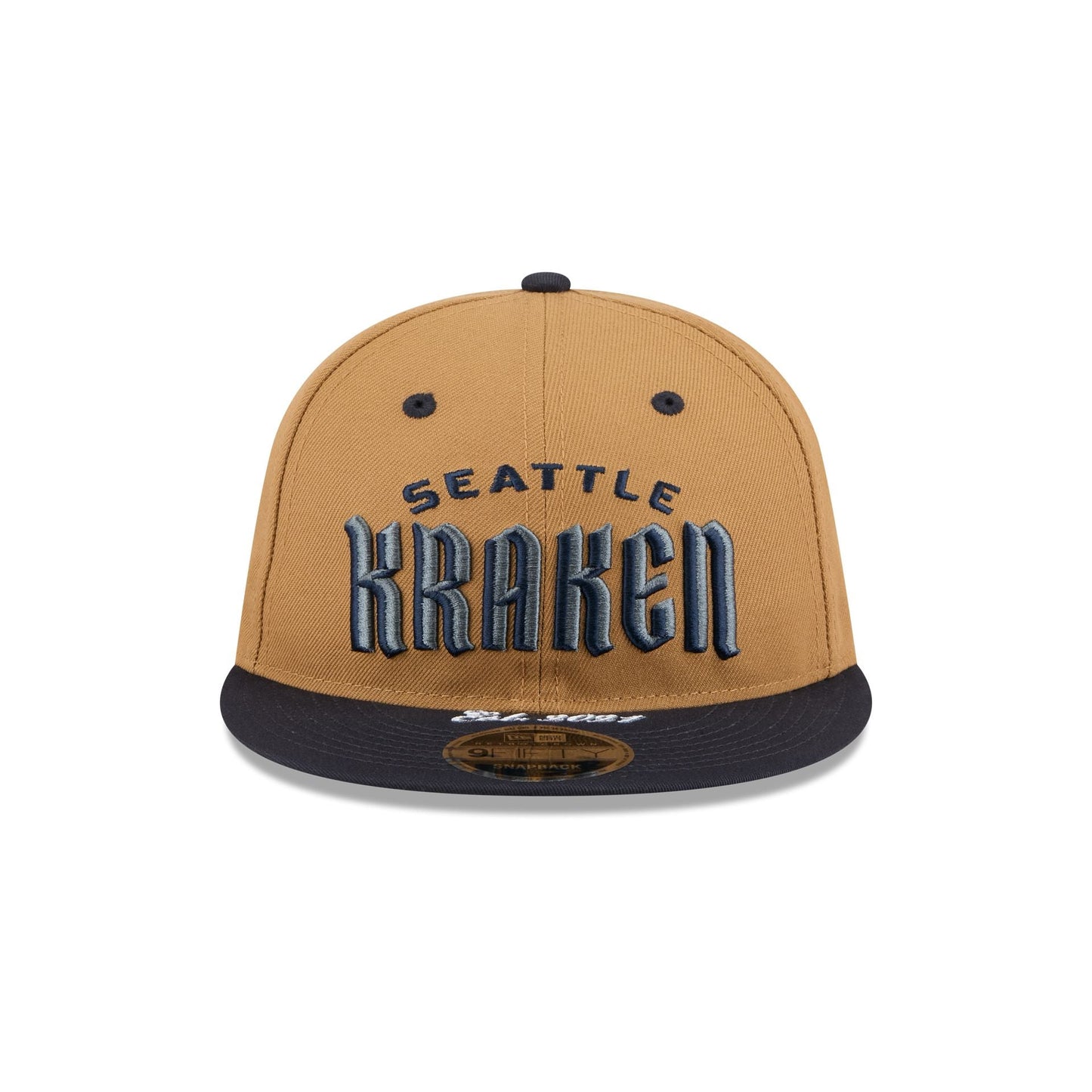 Seattle Kraken Wheat Retro Crown 9FIFTY Snapback Hat