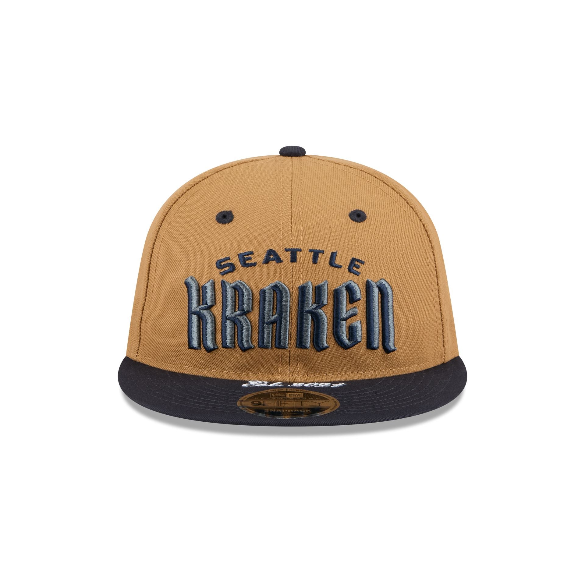Seattle Kraken Wheat Retro Crown 9FIFTY Snapback Hat