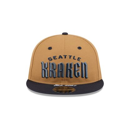 Seattle Kraken Wheat Retro Crown 9FIFTY Snapback Hat