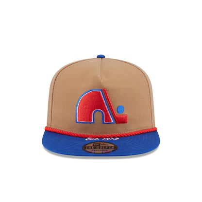 Quebec Nordiques Khaki Rope Golfer Hat