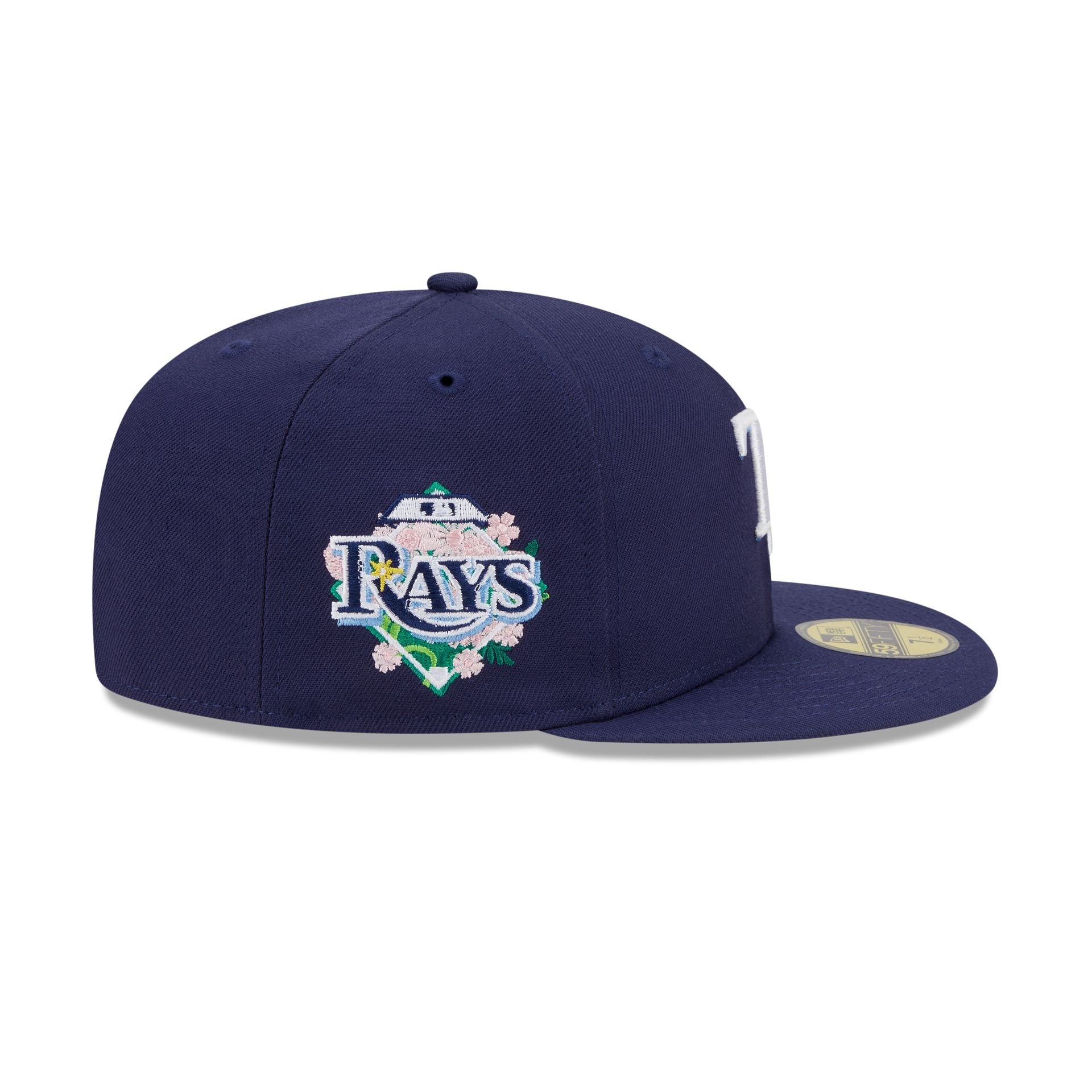 Tampa Bay Rays Floral Undervisor 59FIFTY Fitted Hat