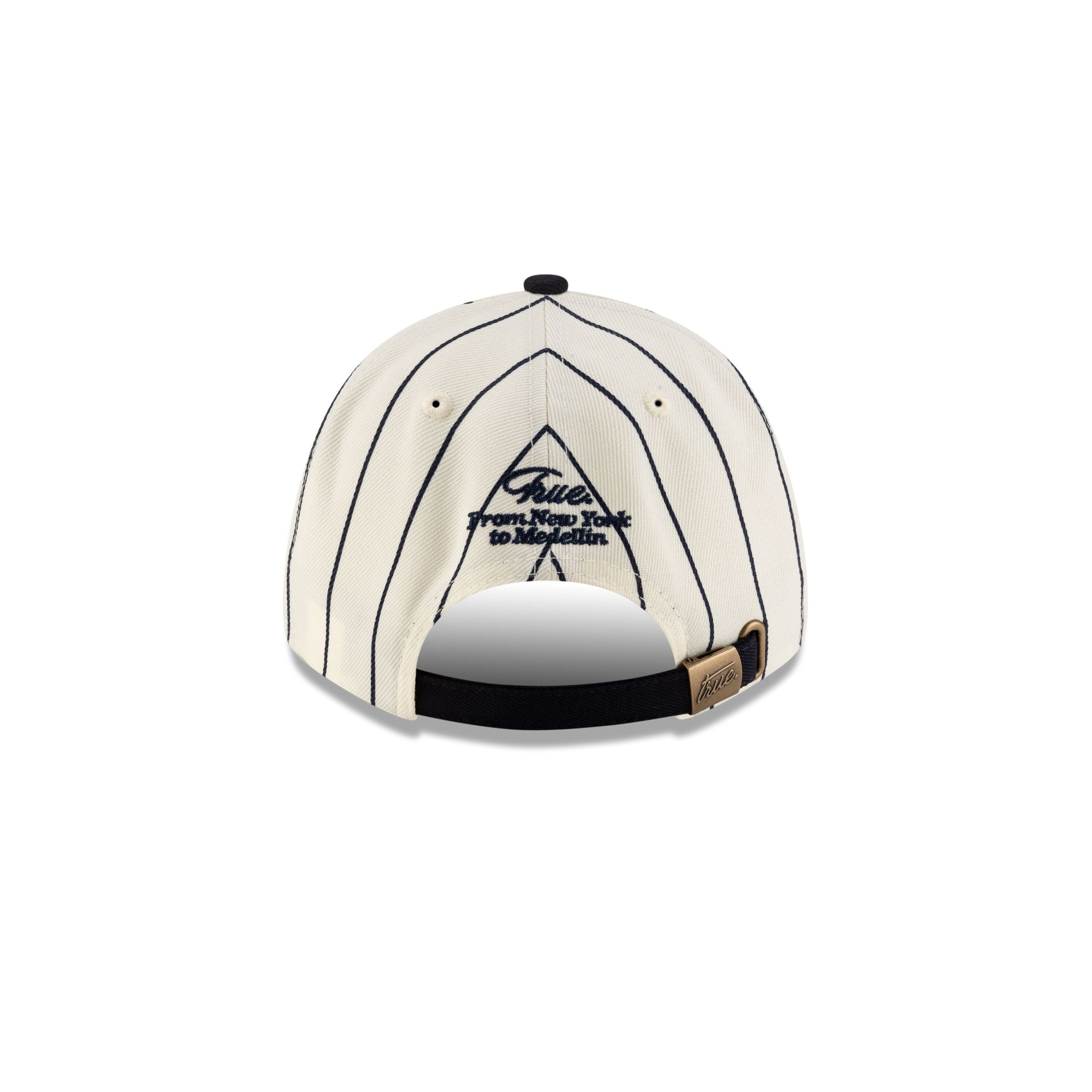 TRUE. Navy Pinstripe 9FORTY Adjustable Hat