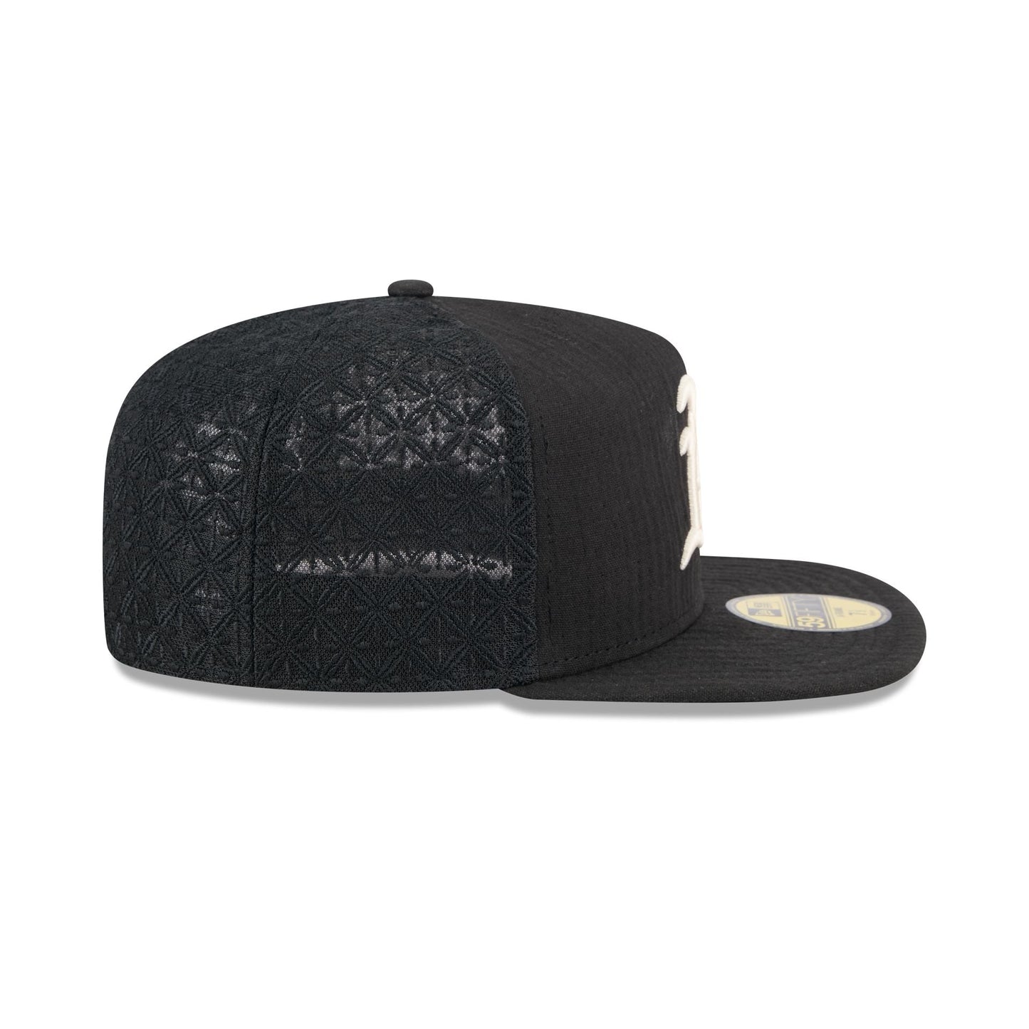 Athletics Black Mesh 59FIFTY A-Frame Fitted Hat