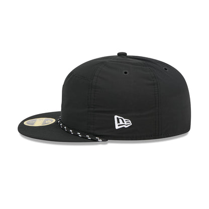Washington Capitals Black Poly Rope Split Panel 59FIFTY Fitted Hat