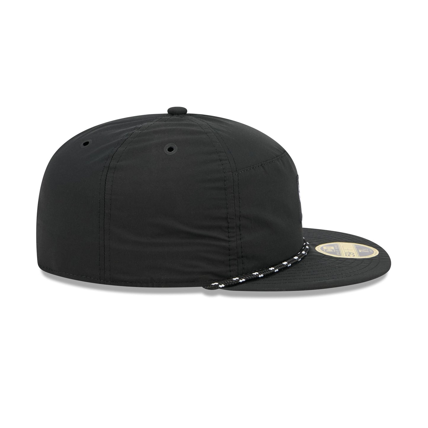 Washington Capitals Black Poly Rope Split Panel 59FIFTY Fitted Hat