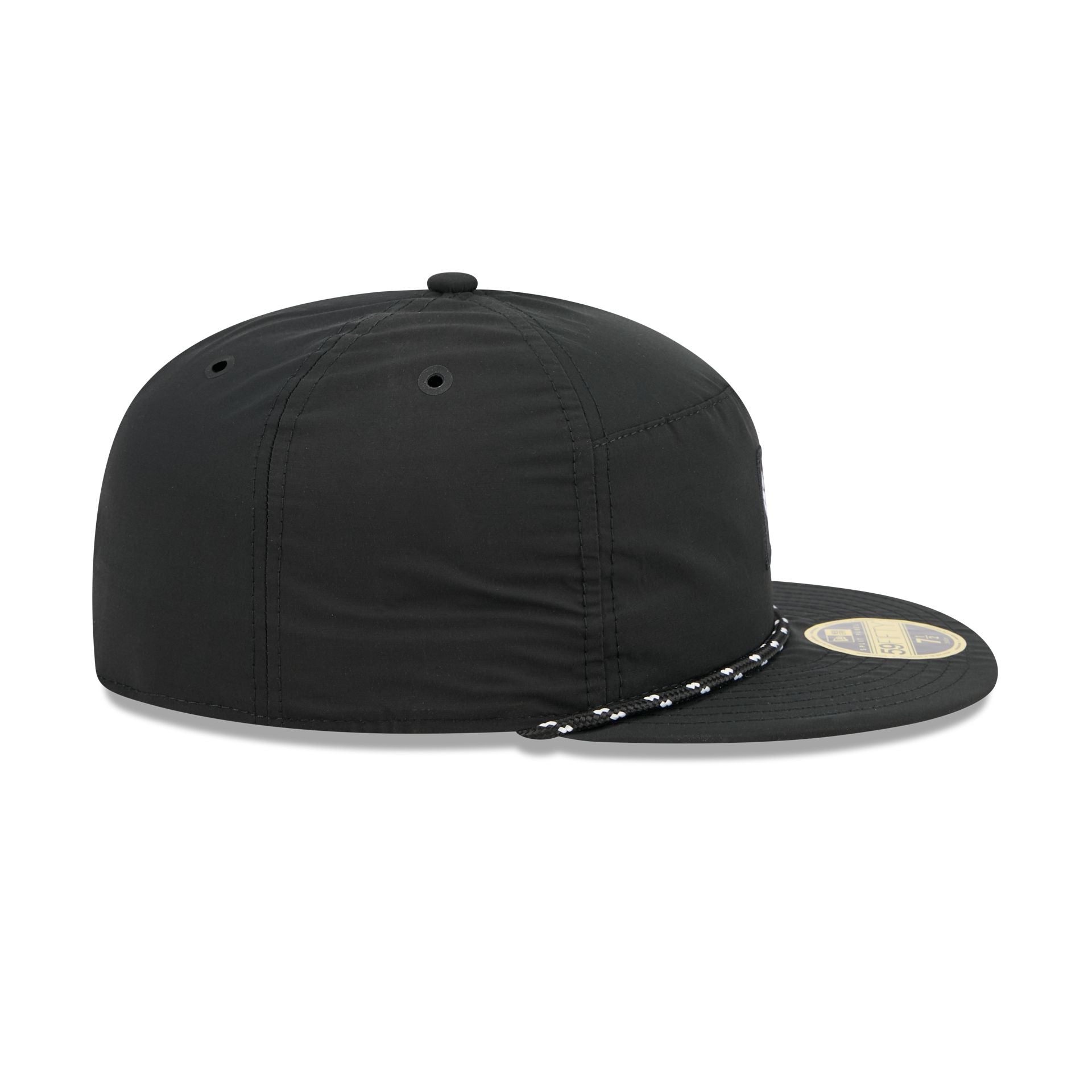 Washington Capitals Black Poly Rope Split Panel 59FIFTY Fitted Hat