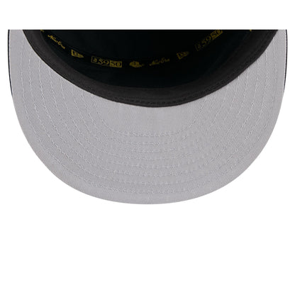 Washington Capitals Black Poly Rope Split Panel 59FIFTY Fitted Hat