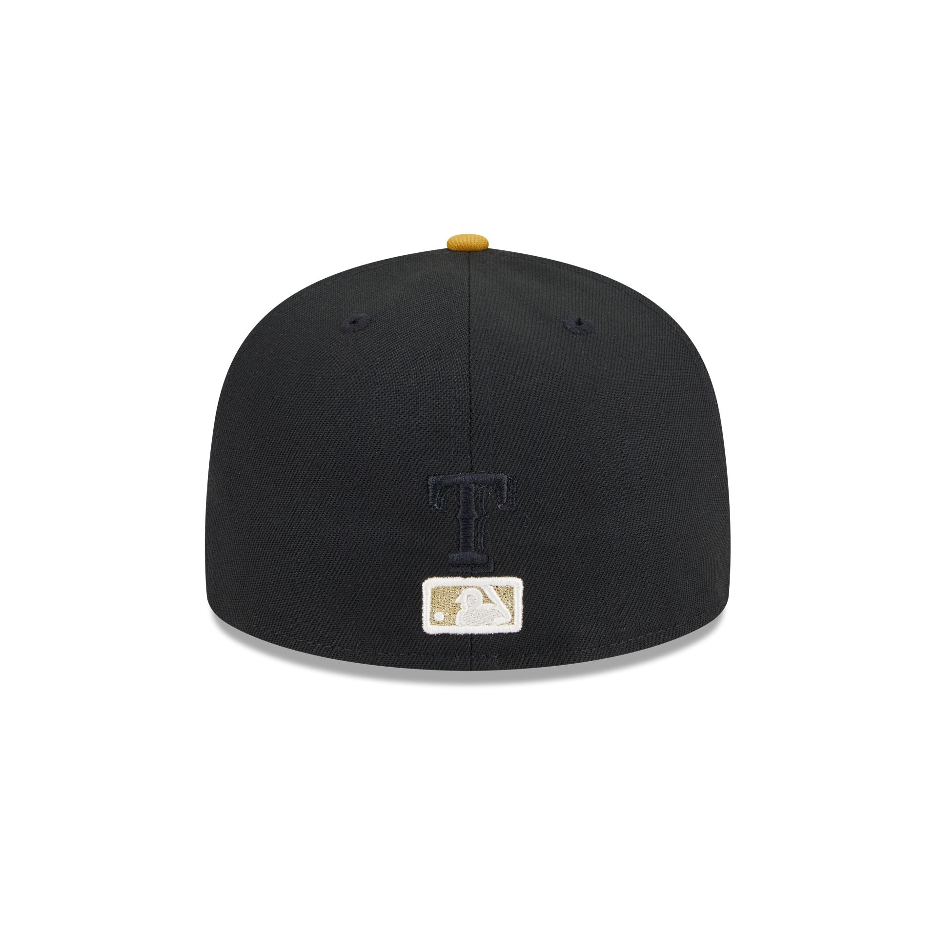Texas Rangers Metallic Gold Logo 59FIFTY Fitted Hat