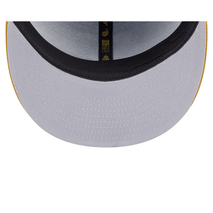 Texas Rangers Metallic Gold Logo 59FIFTY Fitted Hat