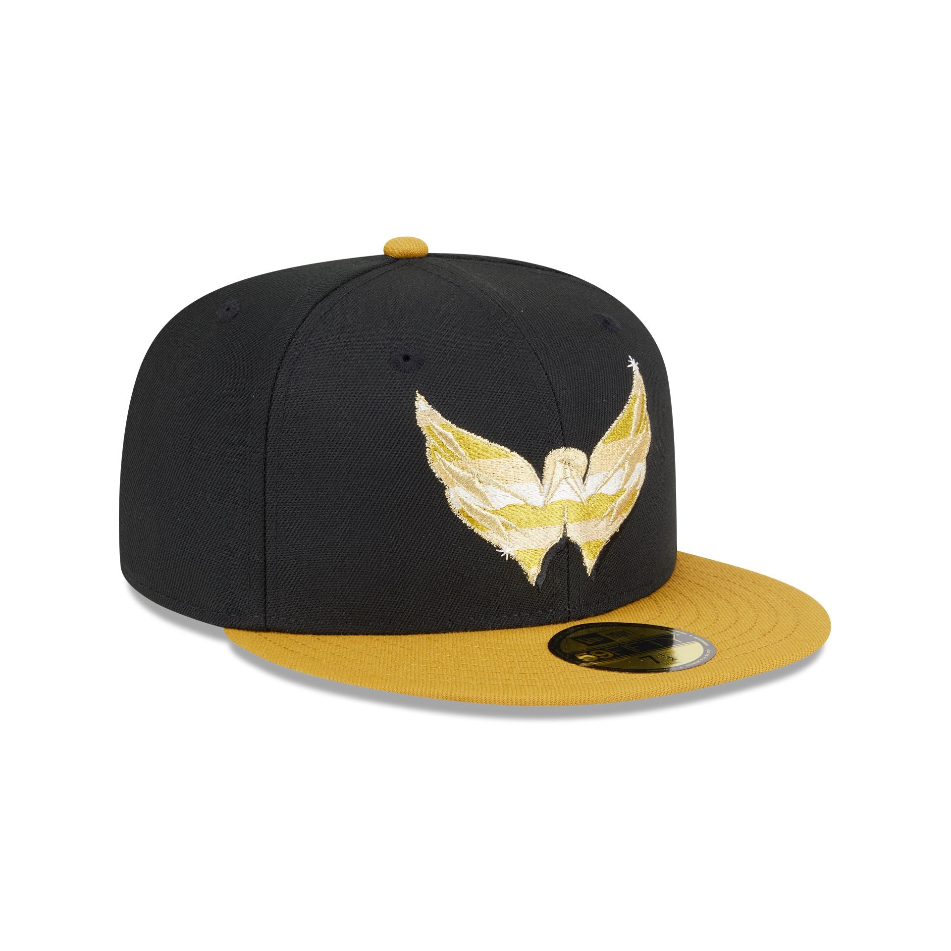 Washington Capitals Metallic Gold Logo 59FIFTY Fitted Hat