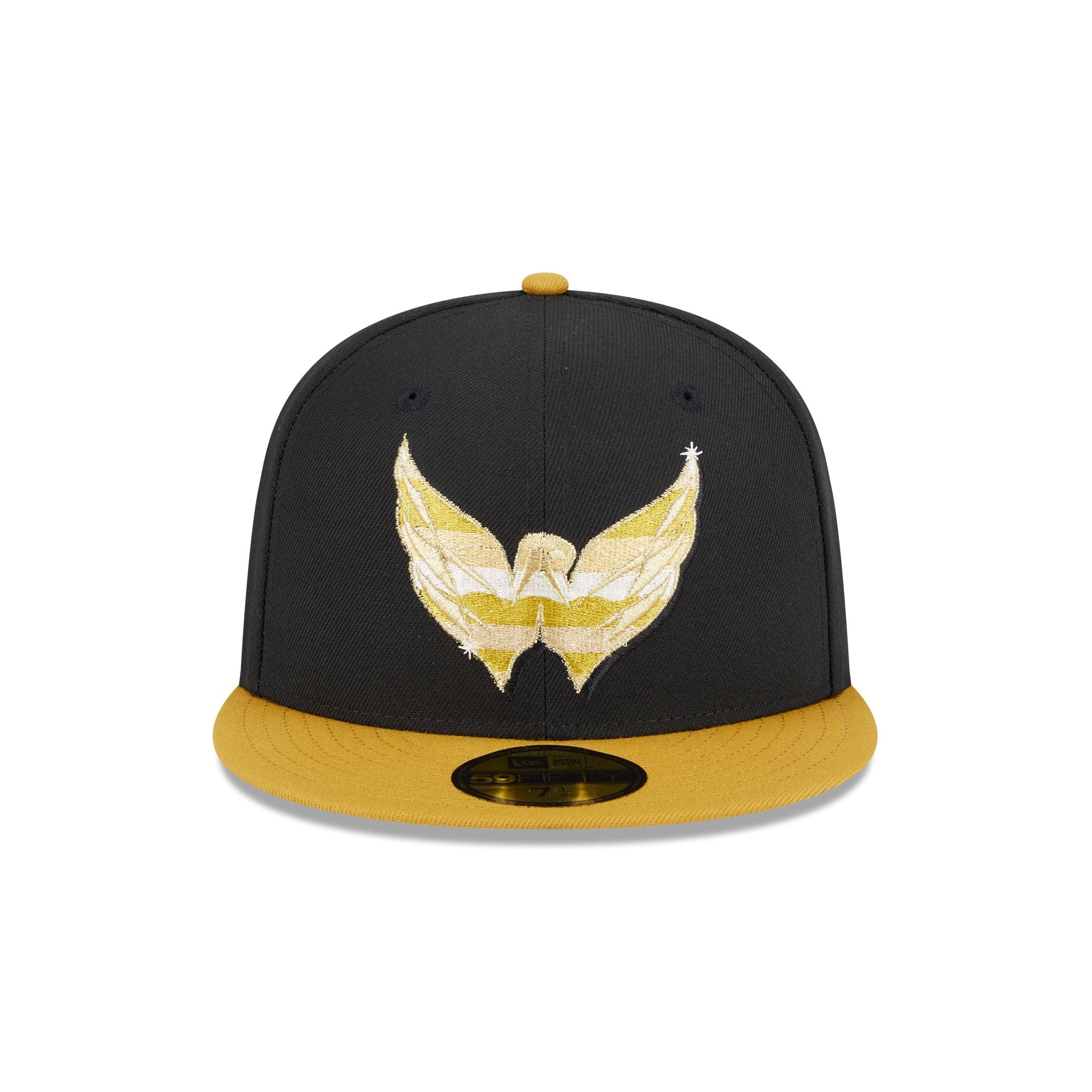 Washington Capitals Metallic Gold Logo 59FIFTY Fitted Hat