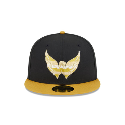 Washington Capitals Metallic Gold Logo 59FIFTY Fitted Hat