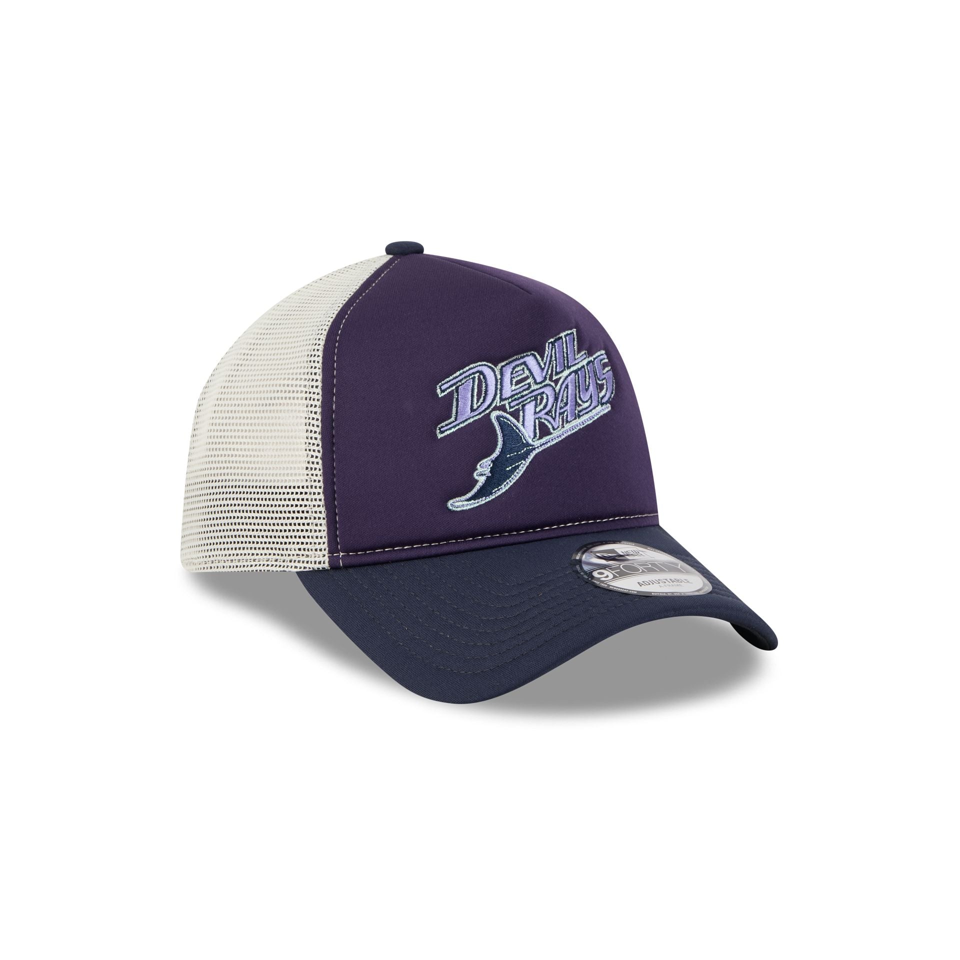 Tampa Bay Rays Navy Purple 9FORTY A-Frame Trucker Hat