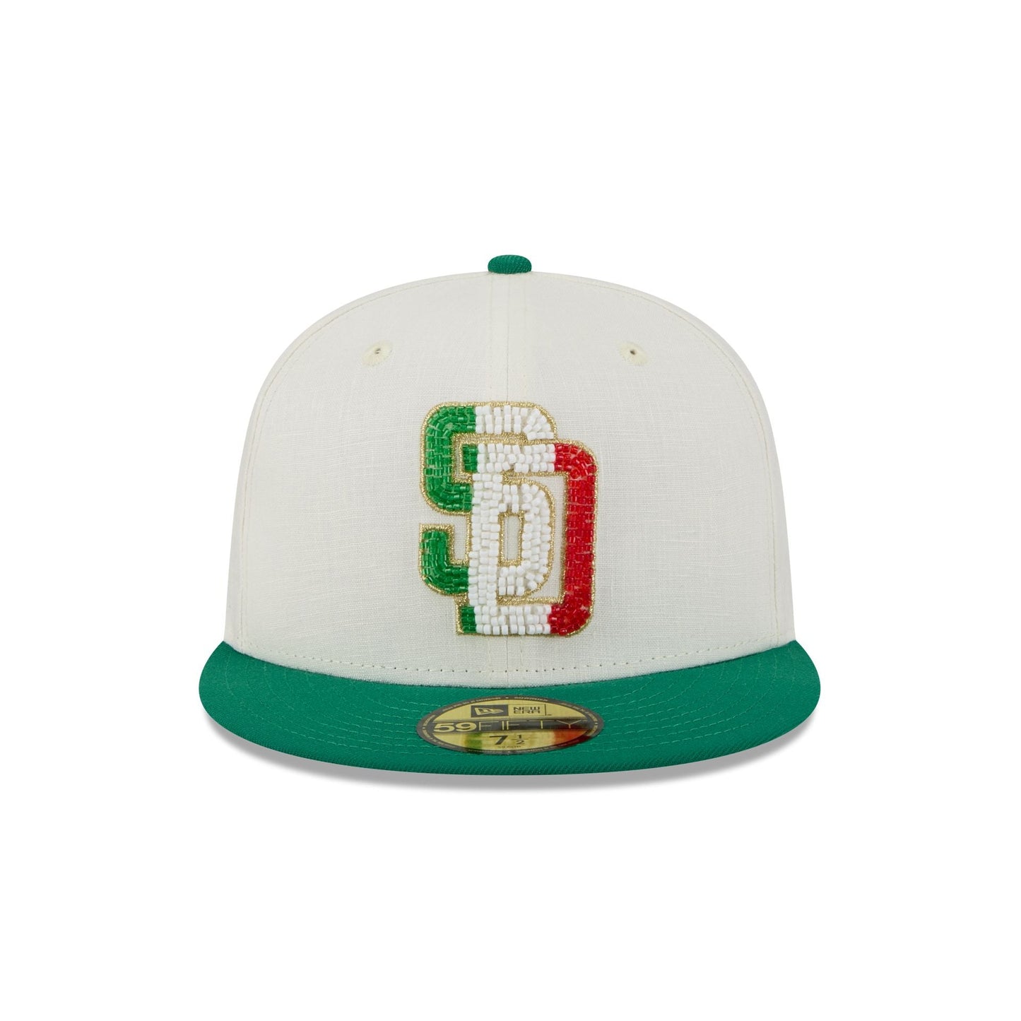 San Diego Padres Beaded Linen 59FIFTY Fitted Hat