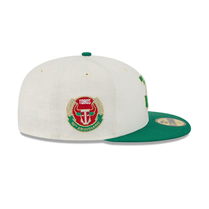 Toros de Tijuana Beaded Linen 59FIFTY Fitted Hat