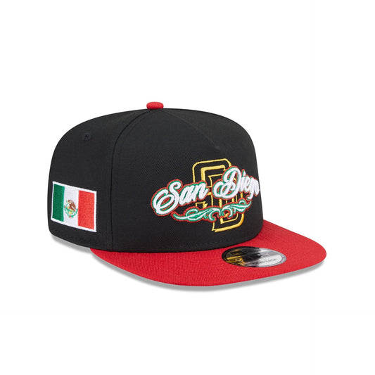 San Diego Padres City Script 9FIFTY A-Frame Snapback Hat
