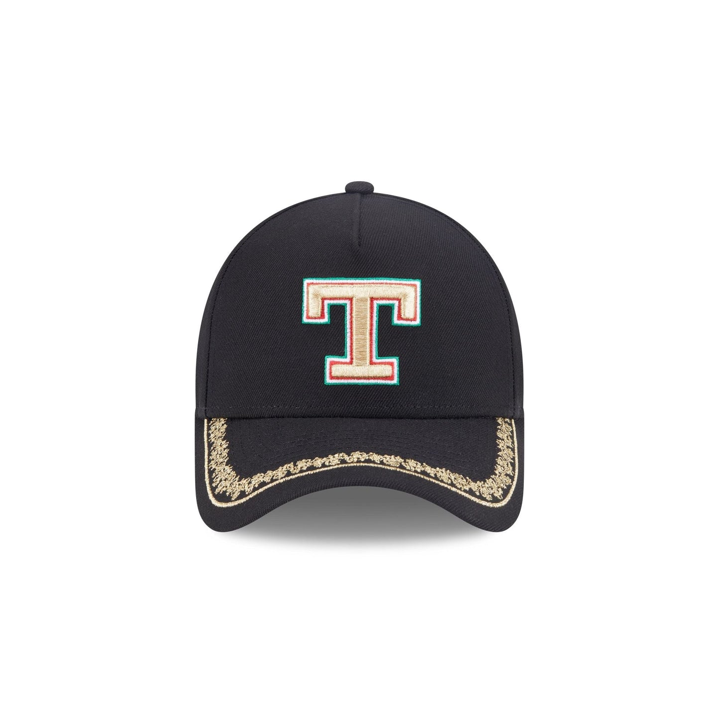 Texas Rangers Ornate Visor 9FORTY A-Frame Snapback Hat