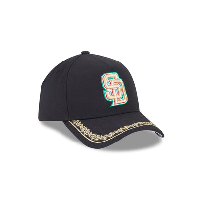 San Diego Padres Ornate Visor 9FORTY A-Frame Snapback Hat