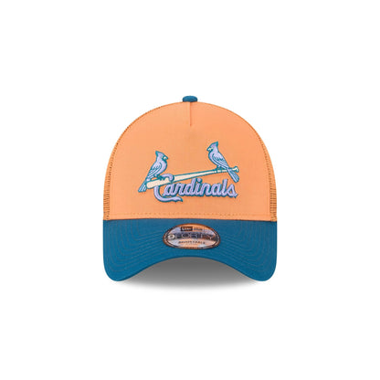 St. Louis Cardinals Orange Glaze 9FORTY A-Frame Trucker Hat