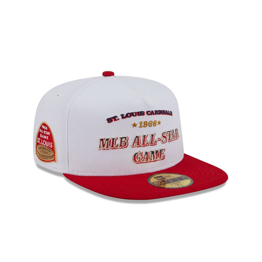 St. Louis Cardinals Summer Derby White 59FIFTY A-Frame Fitted Hat