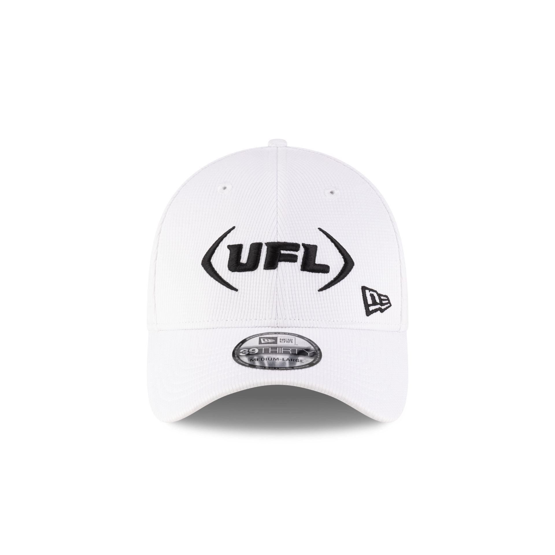 UFL White 39THIRTY Stretch Fit Hat
