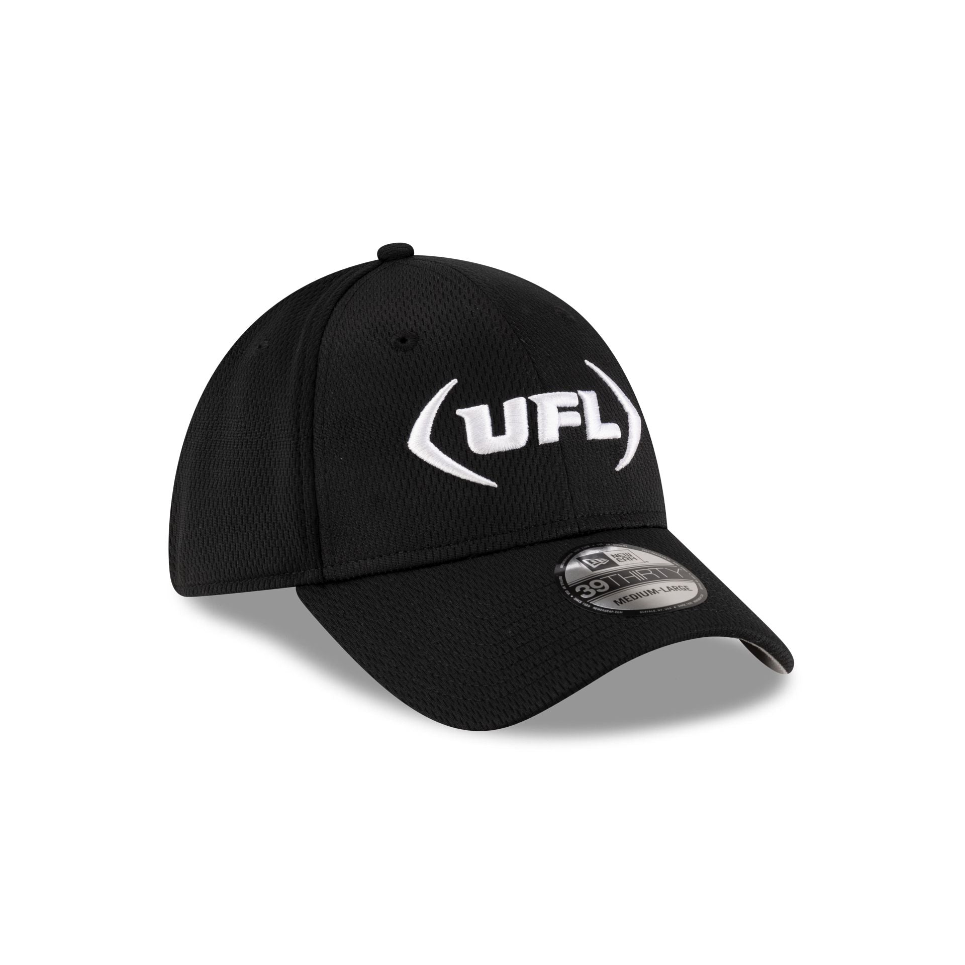 UFL Black 39THIRTY Stretch Fit Hat