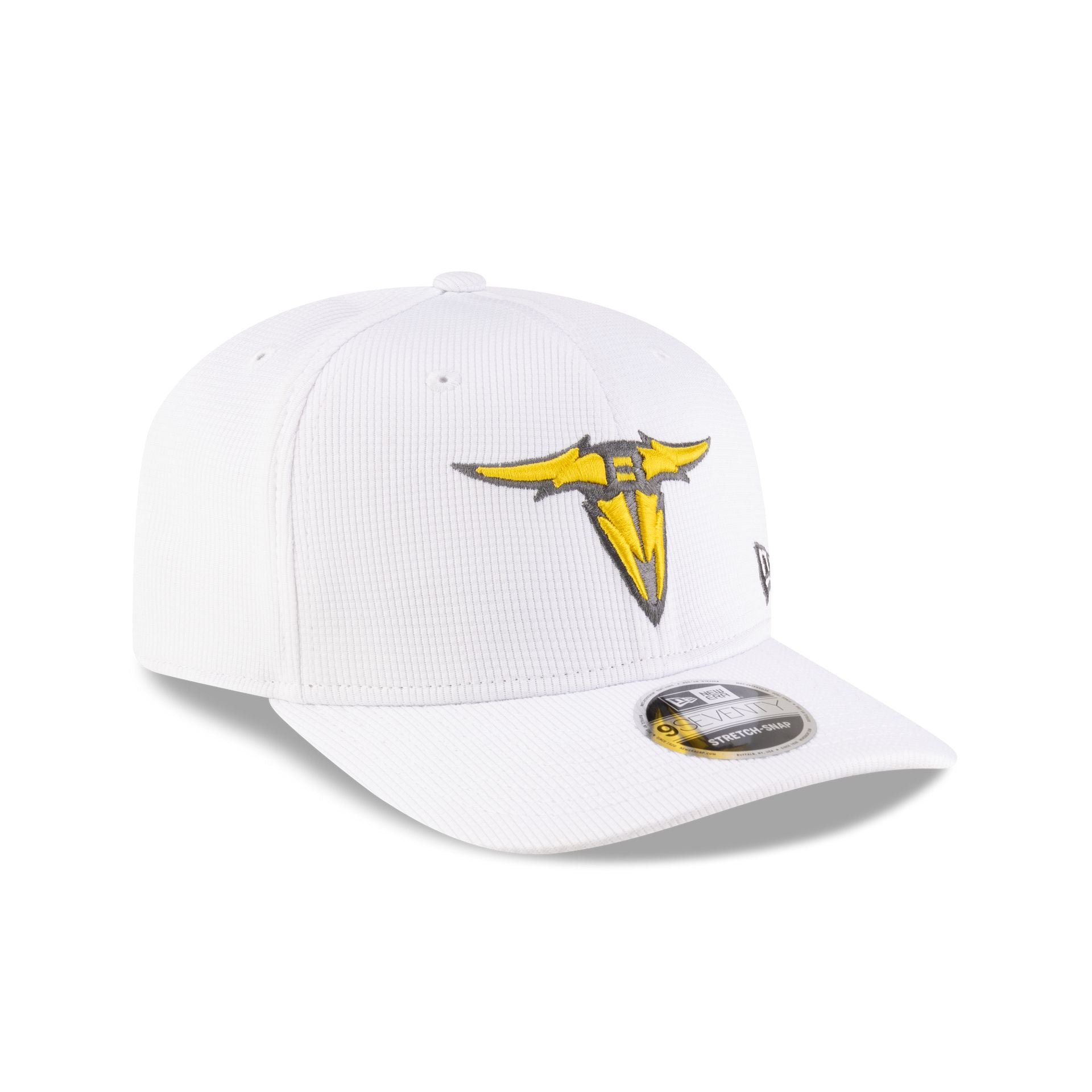 San Antonio Brahmas White 9SEVENTY Stretch-Snap Hat