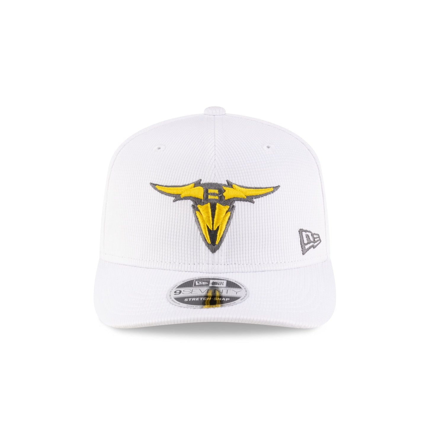 San Antonio Brahmas White 9SEVENTY Stretch-Snap Hat