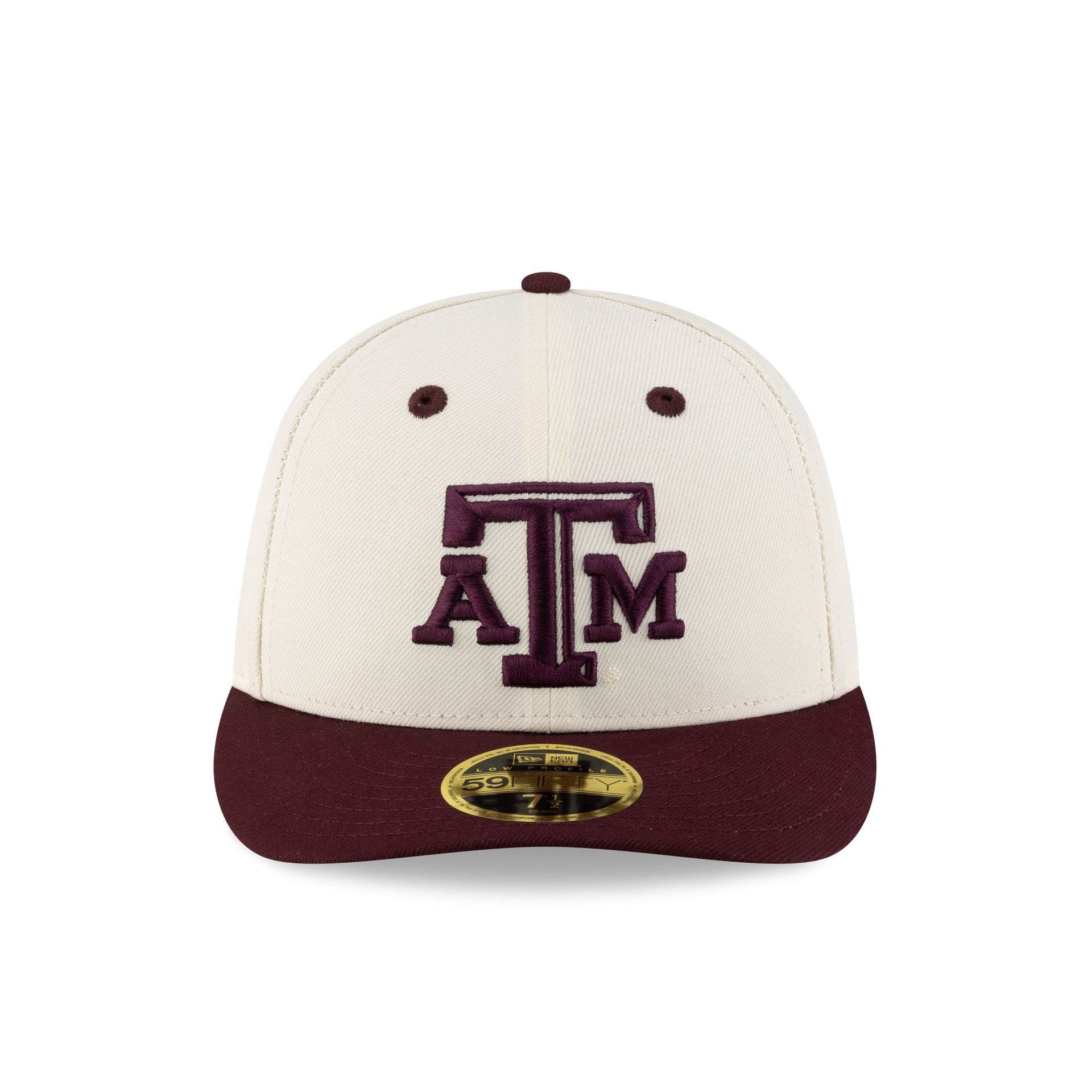 Texas A&M Aggies Chrome White Low Profile 59FIFTY Fitted Hat