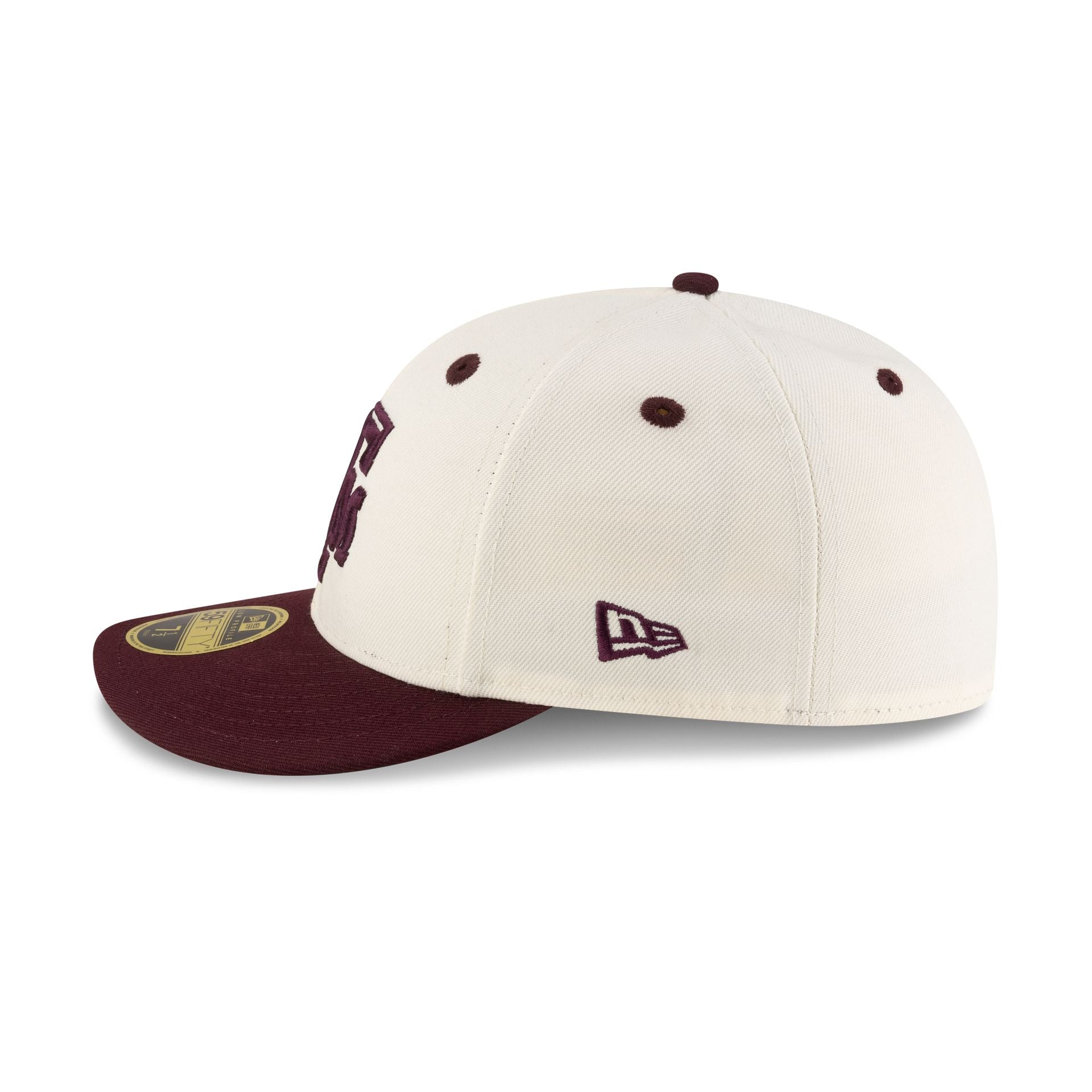 Texas A&M Aggies Chrome White Low Profile 59FIFTY Fitted Hat