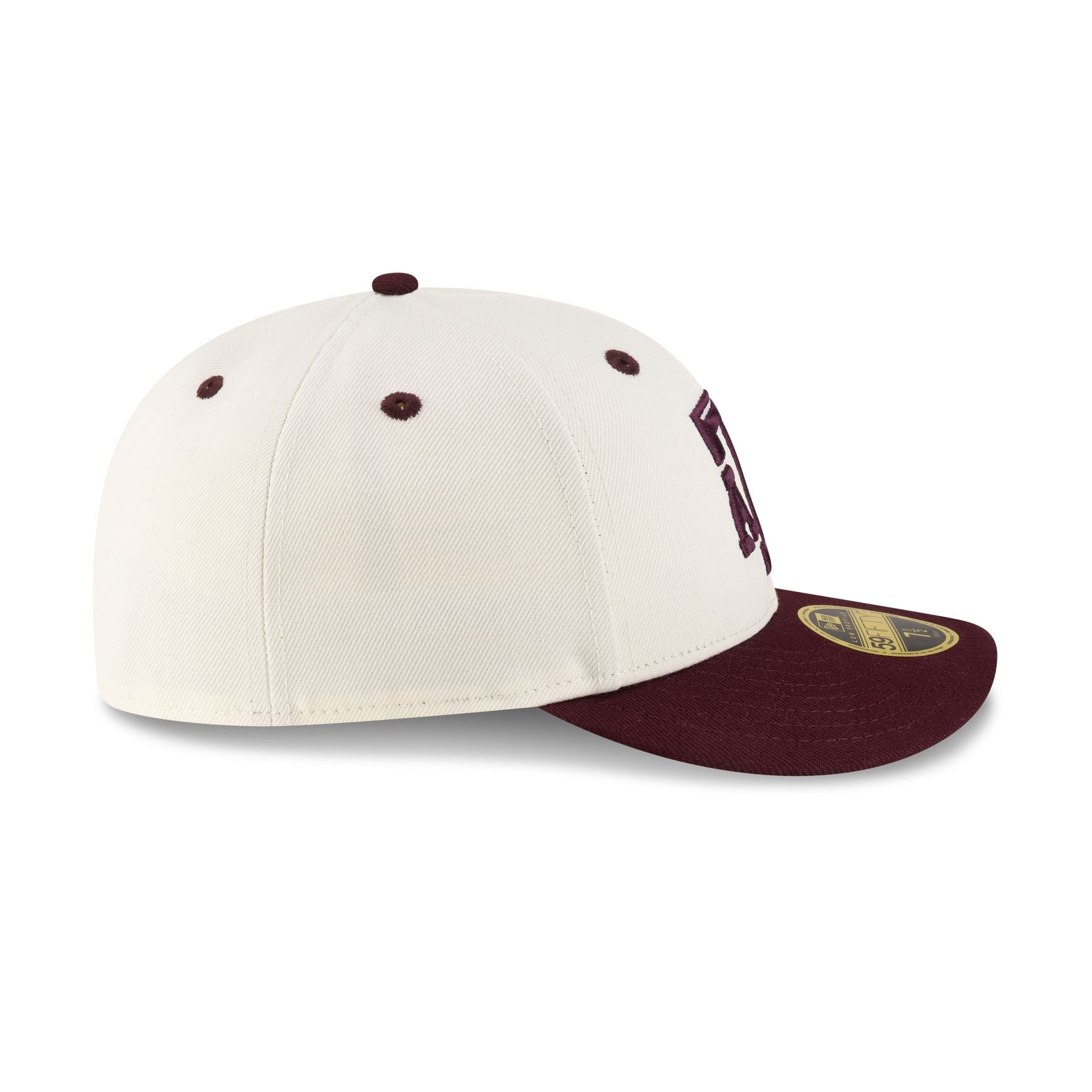 Texas A&M Aggies Chrome White Low Profile 59FIFTY Fitted Hat