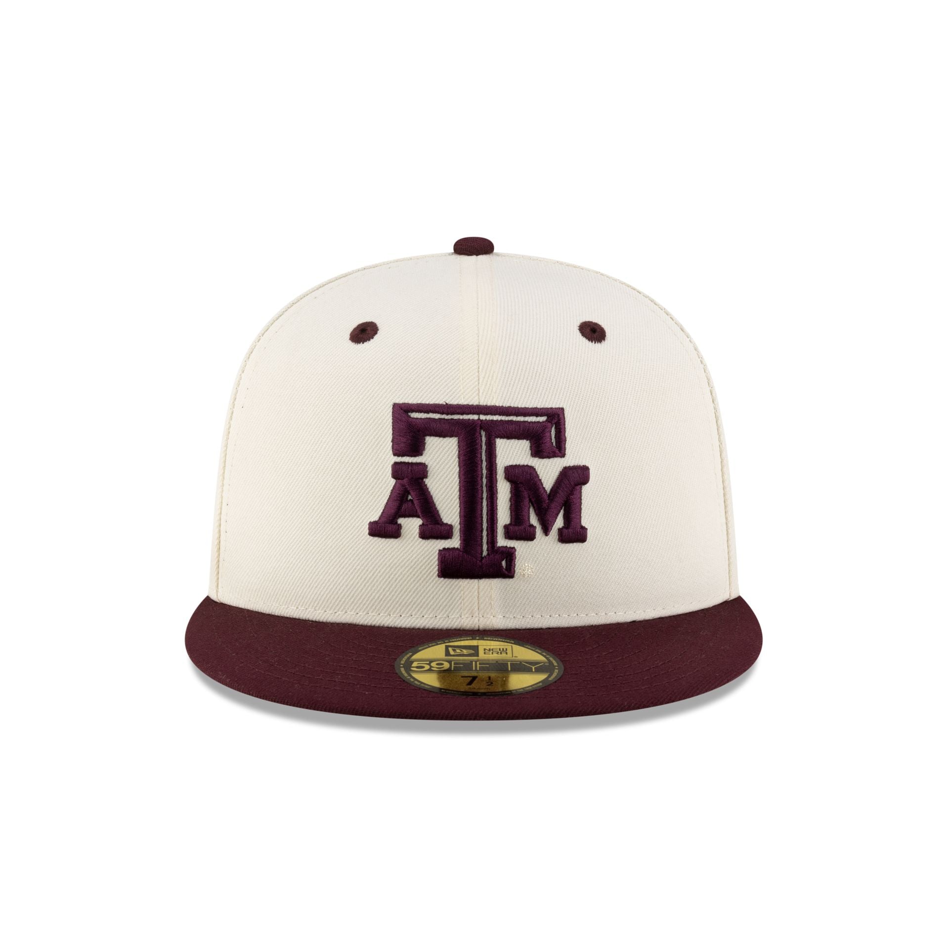 Texas A&M Aggies Chrome White 59FIFTY Fitted Hat