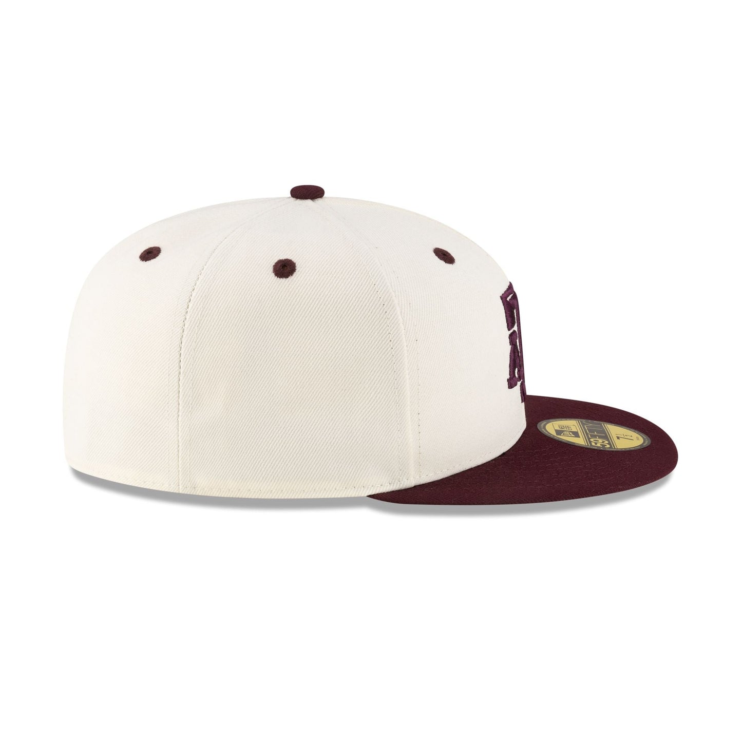 Texas A&M Aggies Chrome White 59FIFTY Fitted Hat