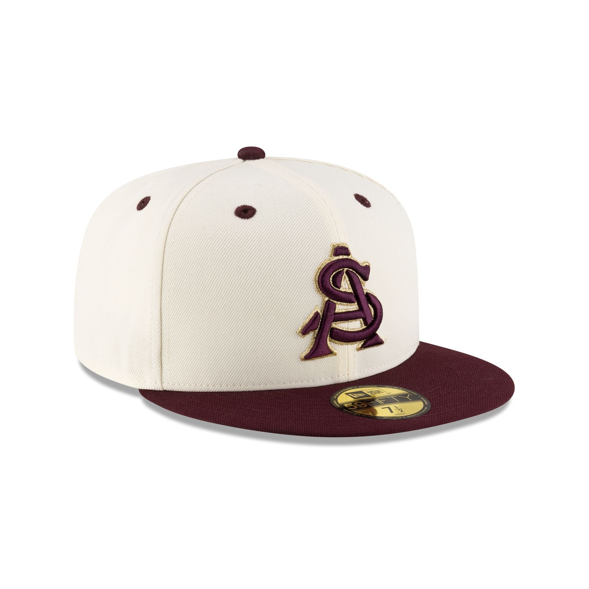 Arizona State Sun Devils Chrome White 59FIFTY Fitted Hat