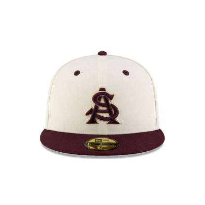 Arizona State Sun Devils Chrome White 59FIFTY Fitted Hat