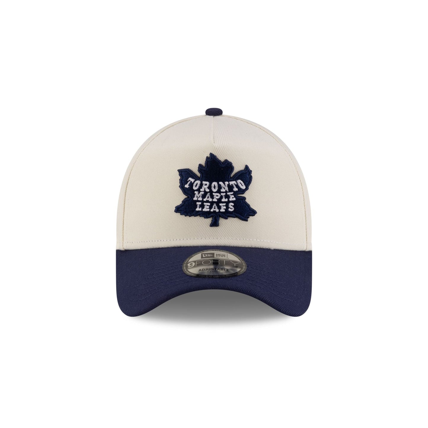 Toronto Maple Leafs Chrome White 9FORTY A-Frame Snapback Hat