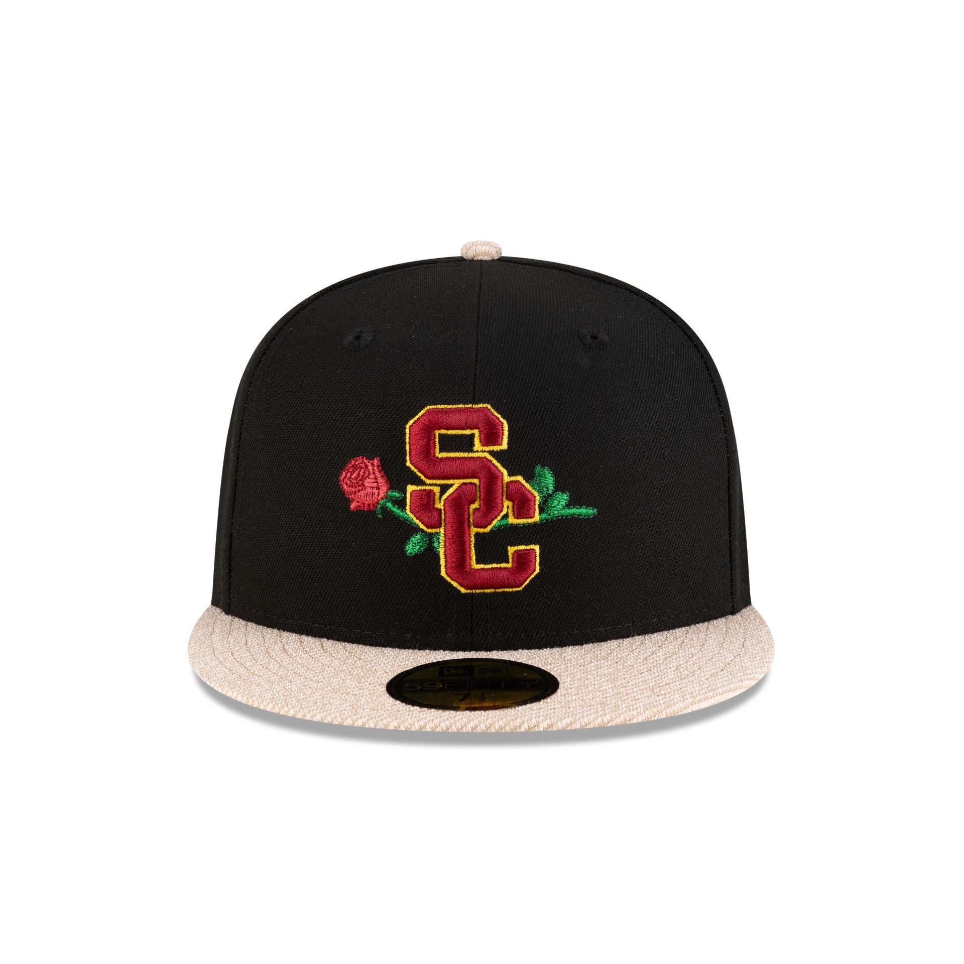 USC Trojans Black Terry 59FIFTY Fitted Hat
