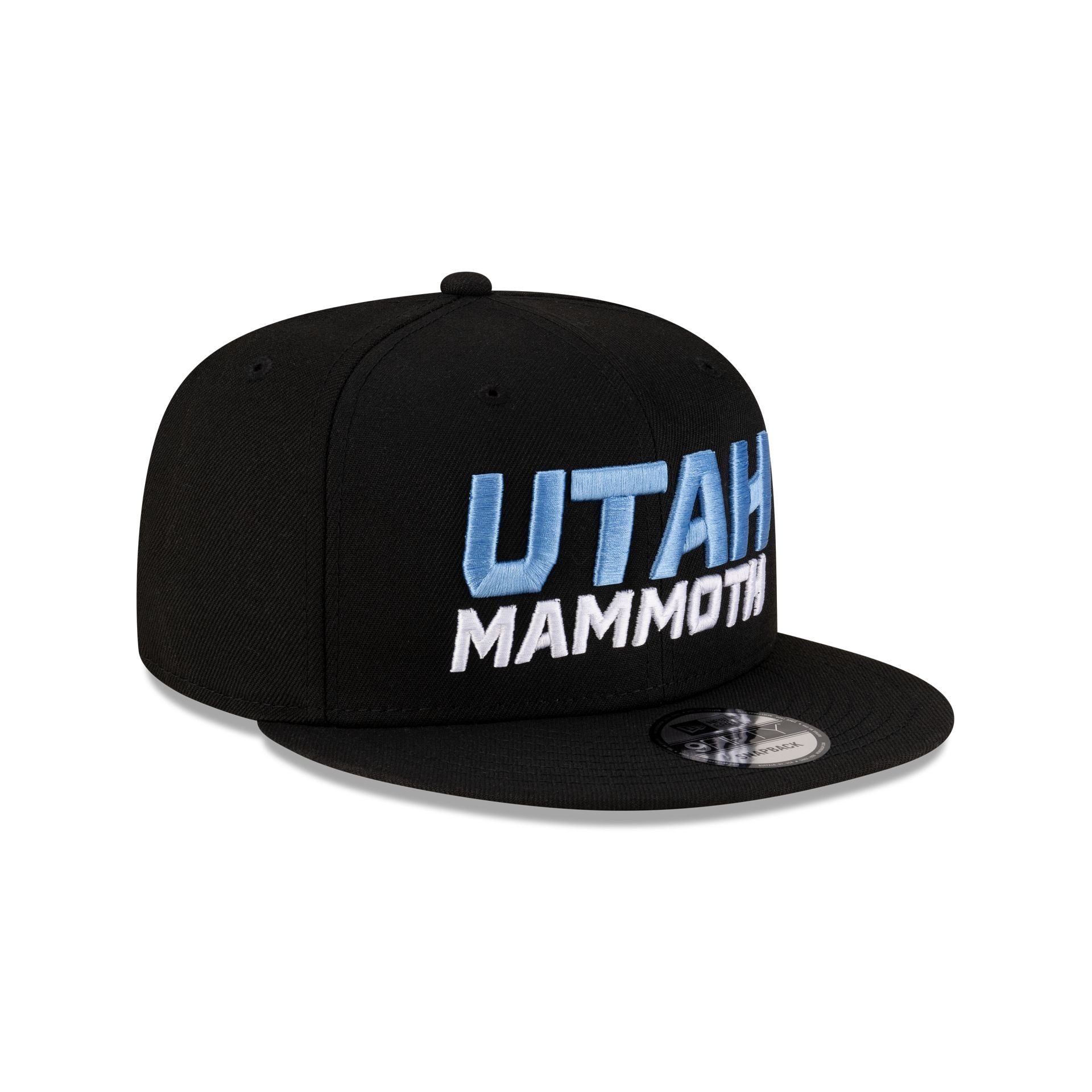 Utah Mammoth Black Stack 9FIFTY Snapback Hat