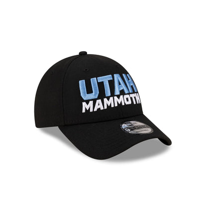 Utah Mammoth Black Stack 9FORTY Snapback Hat